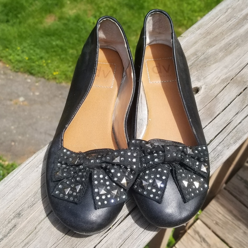 DONATING THIS WEEK Kid's Black Ballet Flats w Bows